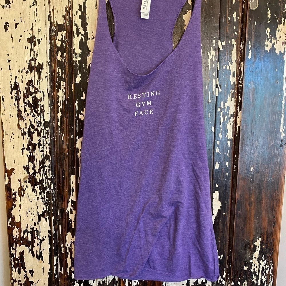 NWOT Resting Gym Face racer back tank. Size S.